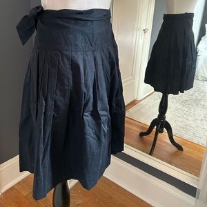 Wrap cotton skirt